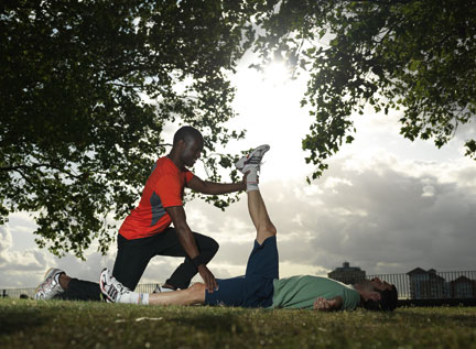stretchinginparkwithtrainers